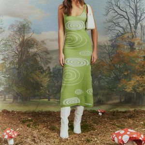 DO NOT BUY-Trading! House of Sunny Hockney Dress in Grass Green Galaxy